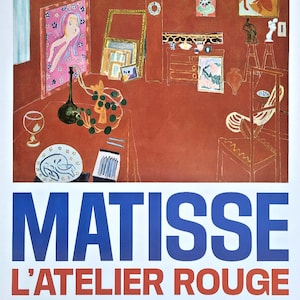 Matisse - manifesto originale della mostra - Fondazione Vuitton Parigi - The Red Studio - 2024