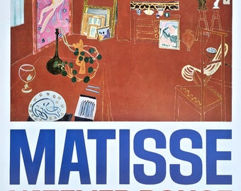 Matisse  - original exhibition poster - Vuitton Foundation Paris - The Red Studio - 2024
