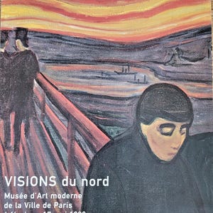 Edvard Munch - Original exhibition poster - Musée Art Moderne Paris - rare - 1998