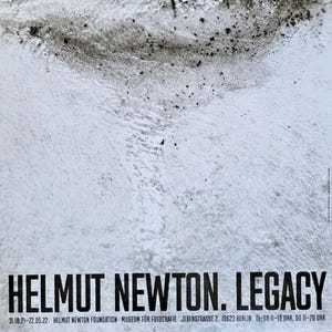 Helmut Newton Poster Original Exhibition - Vogue - Legacy Berlin - 2021