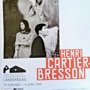 Henri Cartier Bresson - Original exhibition poster - Japan - Landerneau, France - 2024 - rare