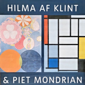 Af Klint & Mondrian - Manifesto originale della mostra - Tate Modern Londra - 2023