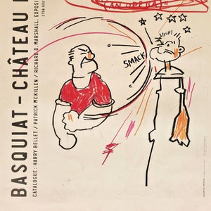 Jean-Michel Basquiat - Affiche originale de l'exposition - Un opéra - France - 23,6 x 15,7 pouces - 2019