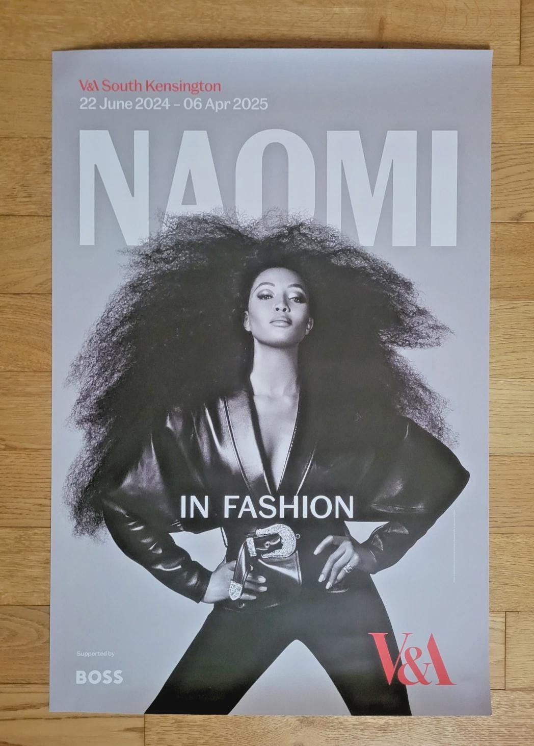 Steven Meisel / Naomi Campbell – Original Exhibition Poster – V&A
