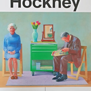 David Hockney - Manifesto originale della mostra - Bozar Bruxelles - Collezione Tate - 2021
