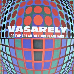 Victor Vasarely - manifesto originale della mostra - Le Touquet Paris Plage - Francia - 2020