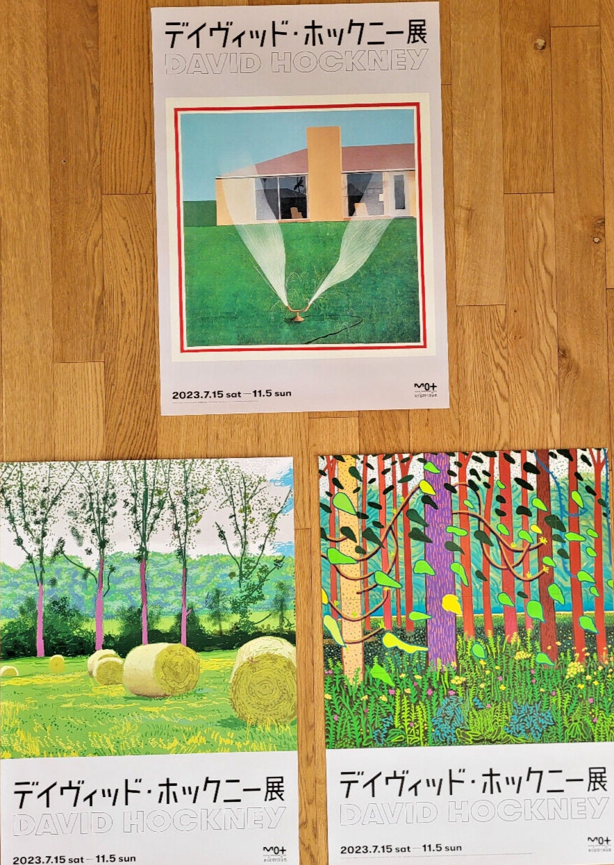 HOCKNEY POSTERS
ハードカバー Hockney in Tokyo - Set of 3 Original Exhibition Posters From