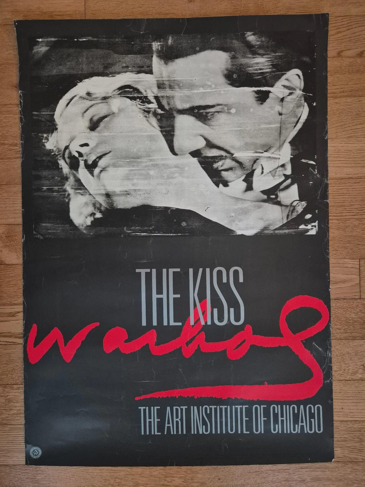 Andy Warhol - the Kiss - Art Institute of Chicago - 1989 - Poster