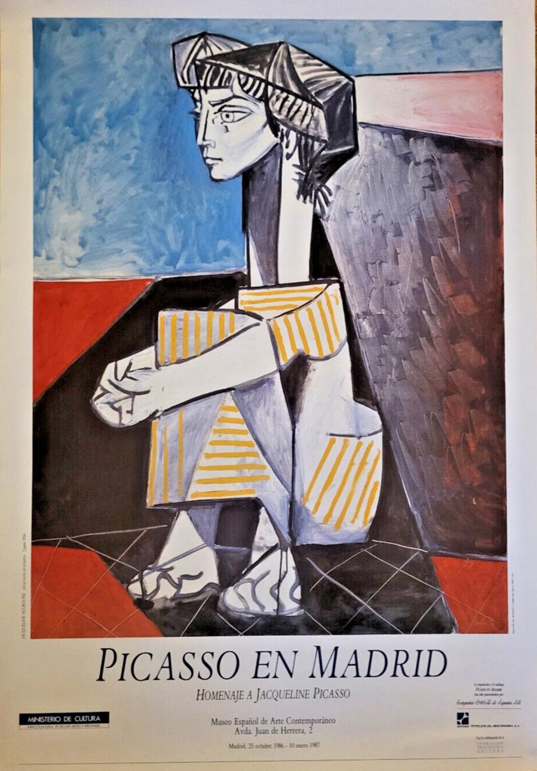 パブロ・ピカソ - オリジナル展覧会ポスター - ジャクリーヌ