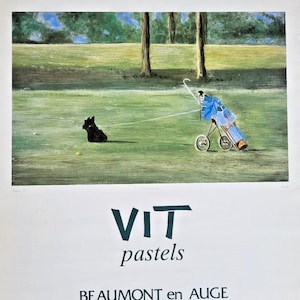 Antoine Vit - Poster Original Exhibition - Beaumont IN Cradle Brand - Normandy -