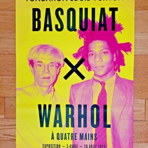 Basquiat x Warhol - original exhibition poster - Vuitton Foundation Paris -2023 image 2