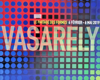 Victor Vasarely - Original Exhibition Poster - Centre Pompidou