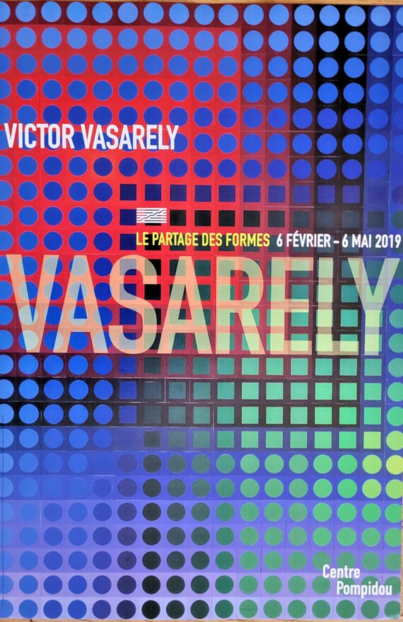 Victor Vasarely, Paris Exhibition Poster, 2019, Print for