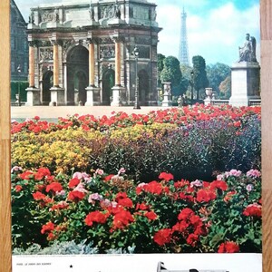 UAT- Aeromarine – París – Tullerías - Póster original – raro – alrededor de 1950