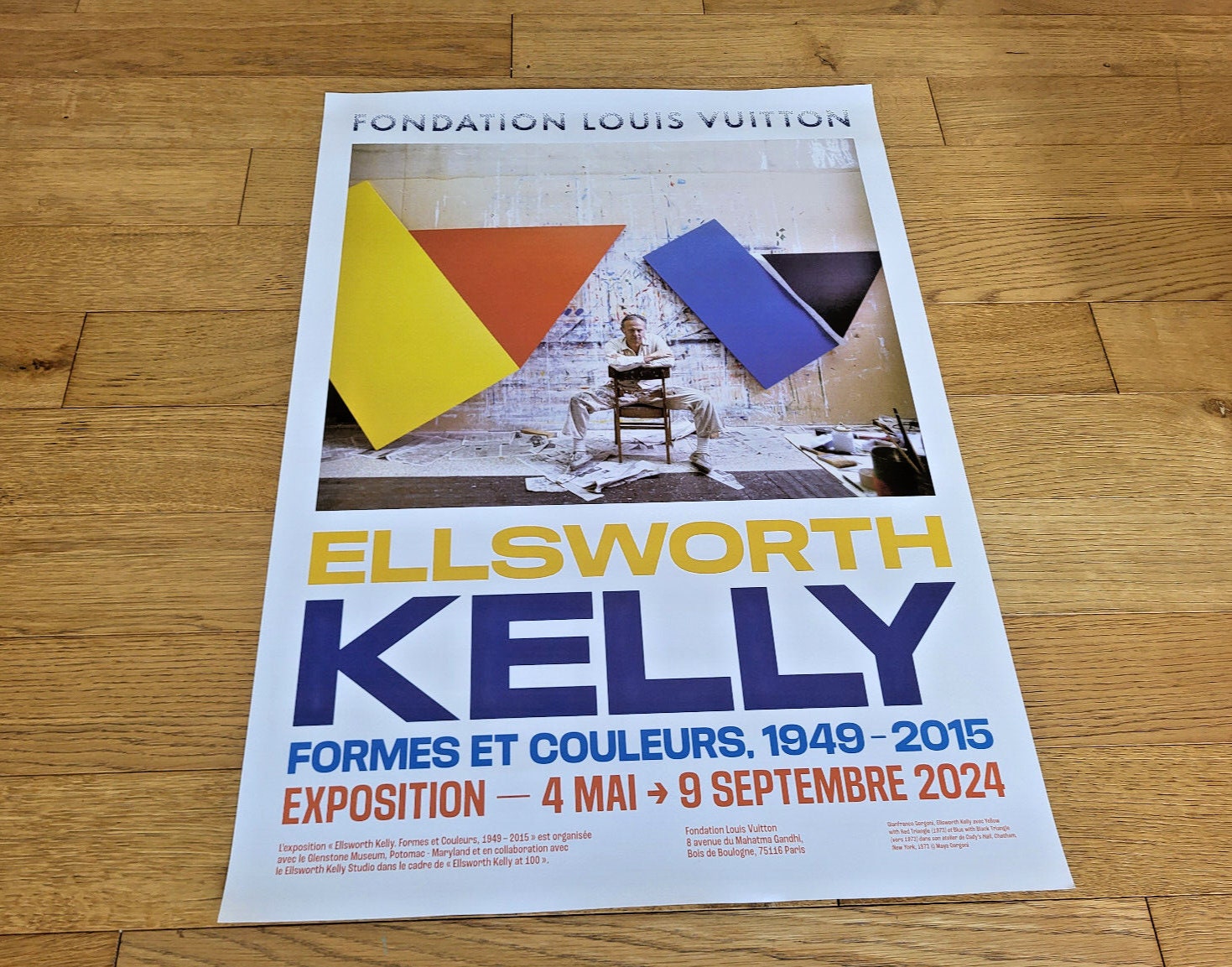 エルズワース・ケリー エキシビジョンポスター KELLY、ヴィトン 日本未
