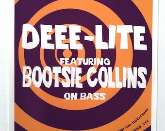 Deee-Lite–Bootsy Collins–Original Concert Poster –Poster– PARADISO-1992