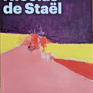 Nicolas de Stael - Poster Original Exhibition - 23inx15in- Rare - Paris - 2023