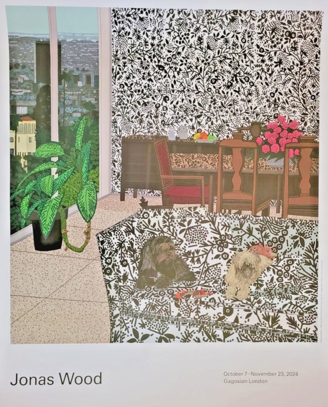 Jonas Wood ポスター Jonas Wood – Original Exhibition Poster – Gagosian London 2023 - Etsy