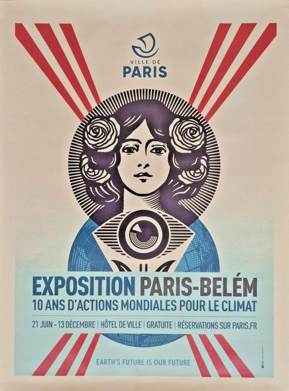 Obey Shepard Fairey – Original Exhibition Poster – Paris-belem