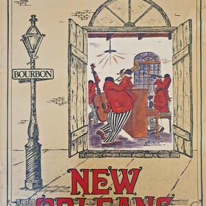 G.B. Luttrell - Le Vieux Carre – Nueva Orleans - Póster original - 1978