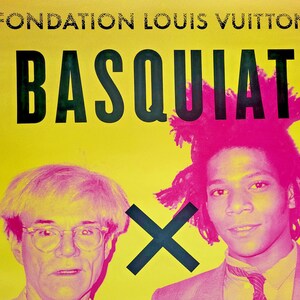 Basquiat x Warhol - original exhibition poster - Vuitton Foundation Paris -2023 image 4