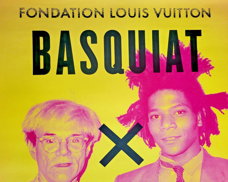 Basquiat x Warhol - original exhibition poster - Vuitton Foundation Paris -2023 image 4