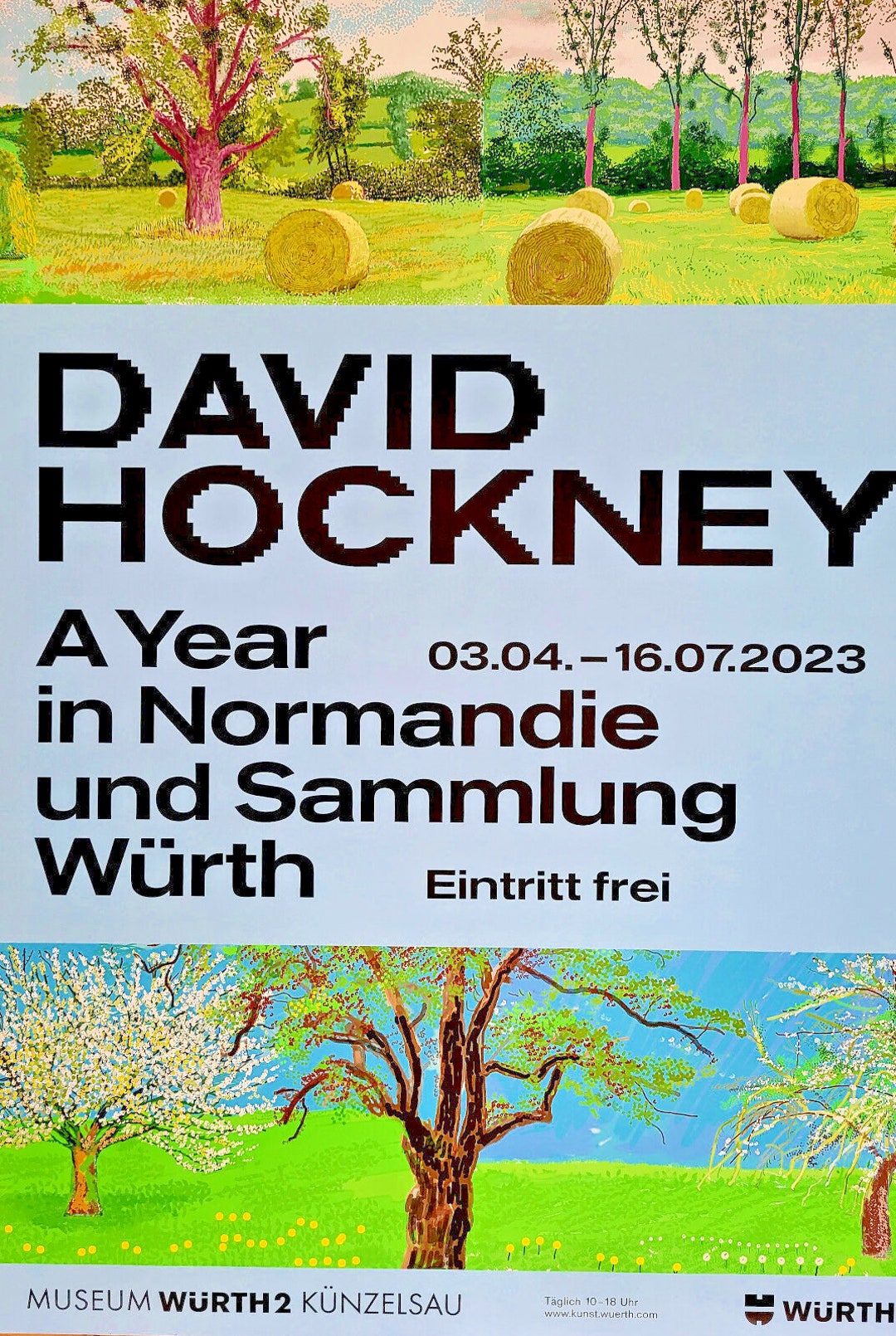 David Hockney - Original Exhibition Poster - A Year IN Normandy