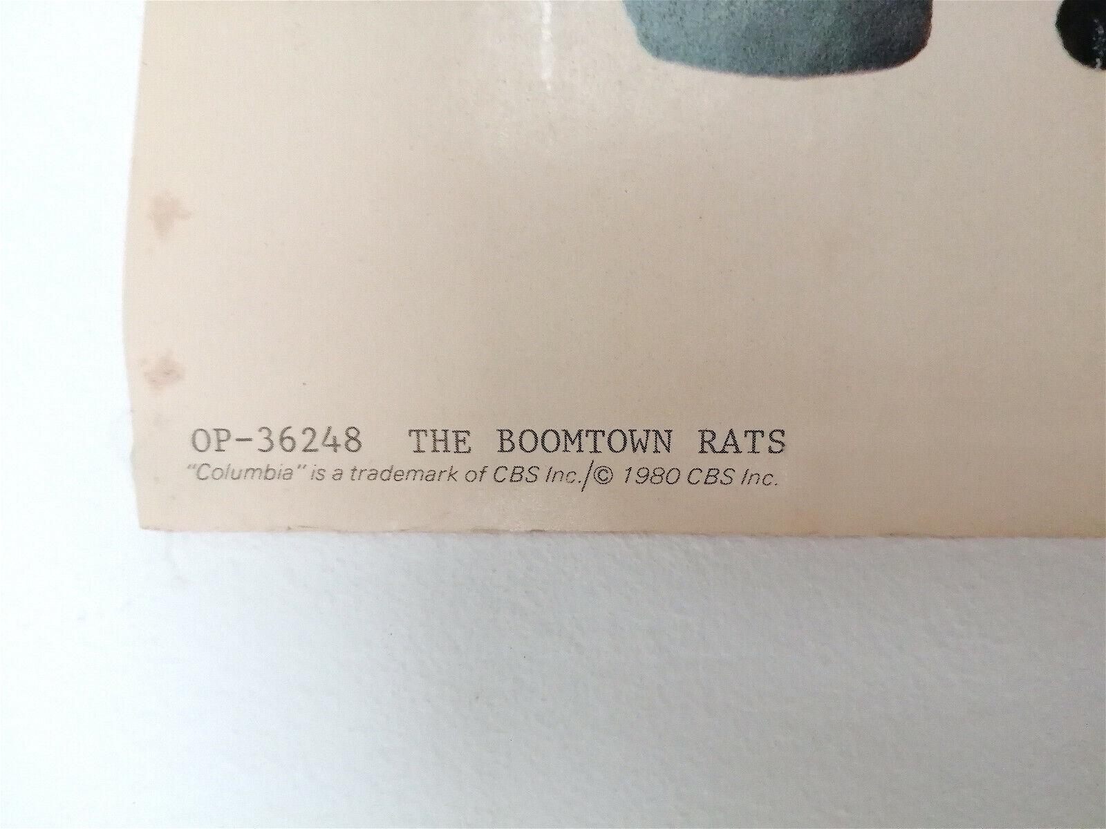 The Boomtown Rats - Original Promotional Poster - Very Rare – 1980 - Etsy