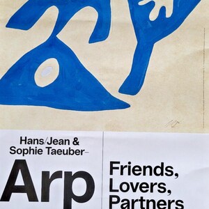 Jean Arp - Original Exhibition Poster - Bozar - Brussels - 2024