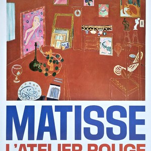 Matisse  - original exhibition poster - Vuitton Foundation Paris - The Red Studio - 2024