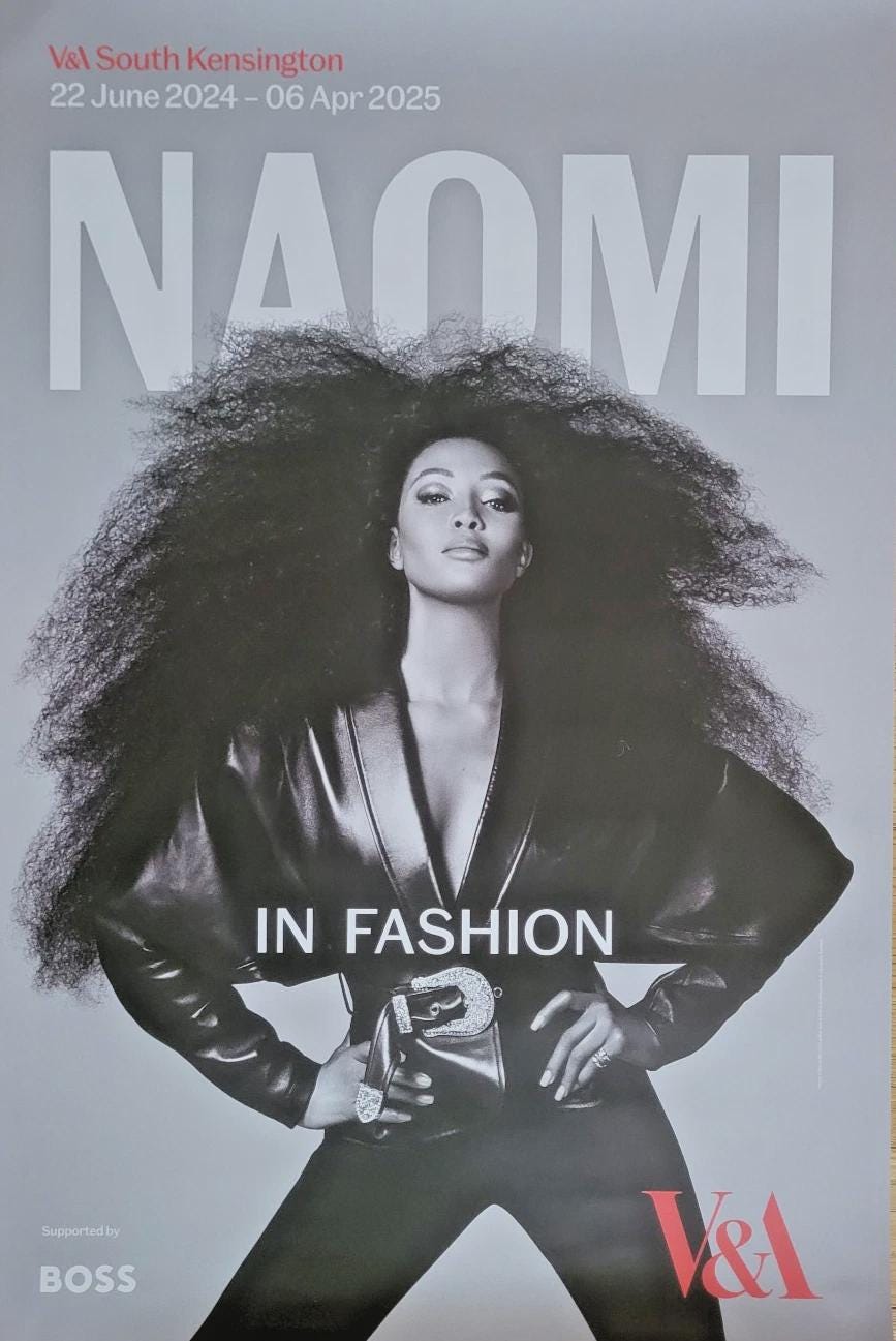 Steven Meisel / Naomi Campbell – Original Exhibition Poster – V&A