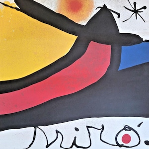 Juan Miro - Cartel original - Primavera de los poetas Gallimard - Francia - 2004