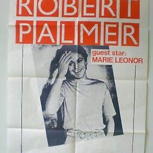 Robert Palmer - Póster original – Estrella invitada Marie Leonor – Muy rara - 1980/81