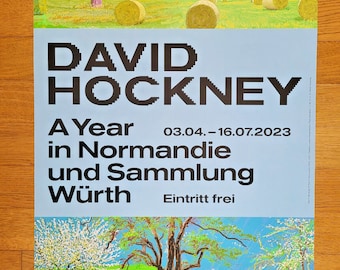 David Hockney - Original Exhibition Poster - A Year IN Normandy