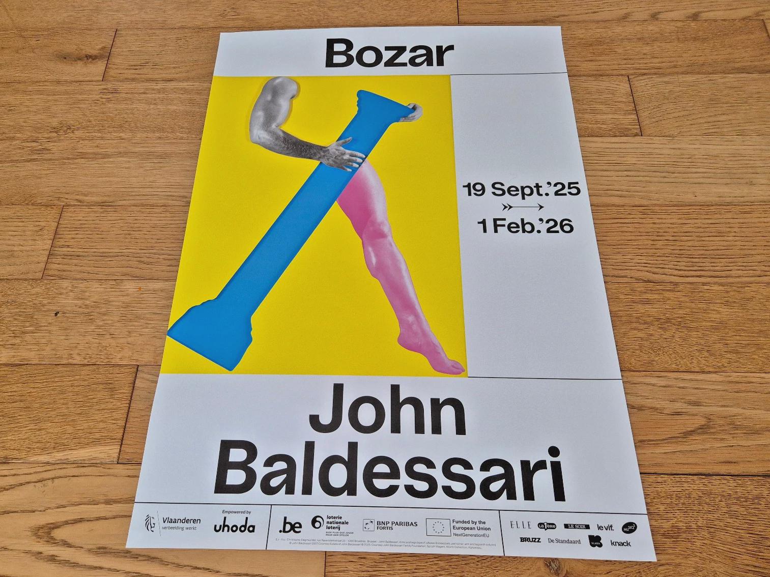 John Baldessari ポスター John Baldessari - Original Exhibition Poster - Bozar Brussels