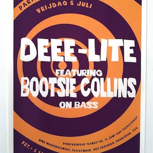 Deee-Lite–Bootsy Collins–Original Concert Poster –Poster– PARADISO-1992
