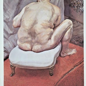 Lucian Freud - Original exhibition poster - Recent Work - London, New York, Madrid - rare - 1993