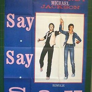 Michael Jackson & Paul Mc Cartney - Original Poster - Say Say - 1983