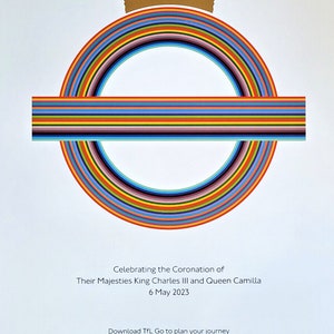 Rey Carlos III - Póster oficial - Coronación - Tarjetas TFL raras - 500 unidades - 2023
