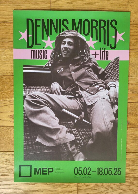 Dennis Morris - Original Exhibition Poster - Bob Marley - MEP