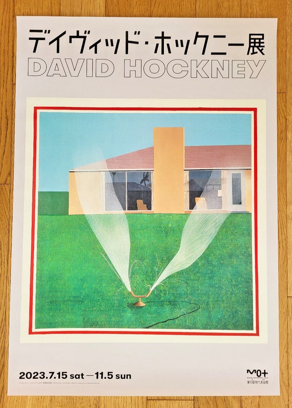 Hockney in Tokyo - Original Exhibition Poster From Japan Hockney in Tokyo - Original Exhibition Poster From Japan