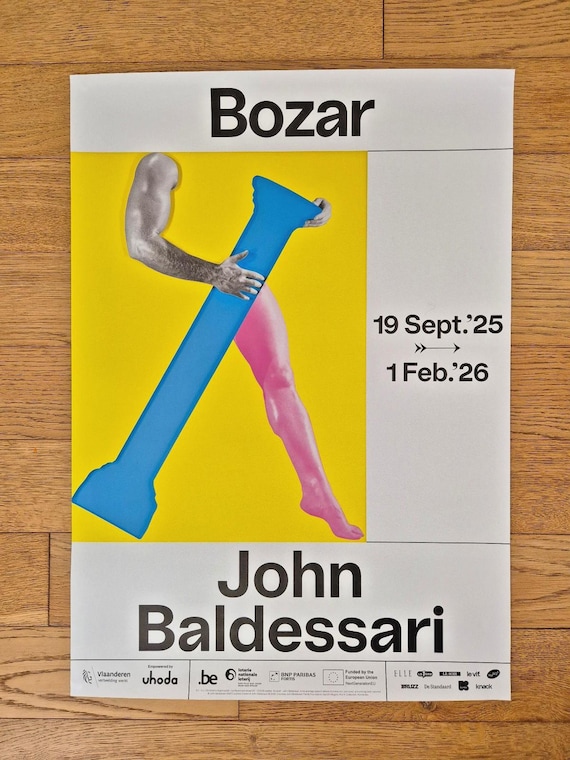 John Baldessari - Original Exhibition Poster - Bozar Brussels
