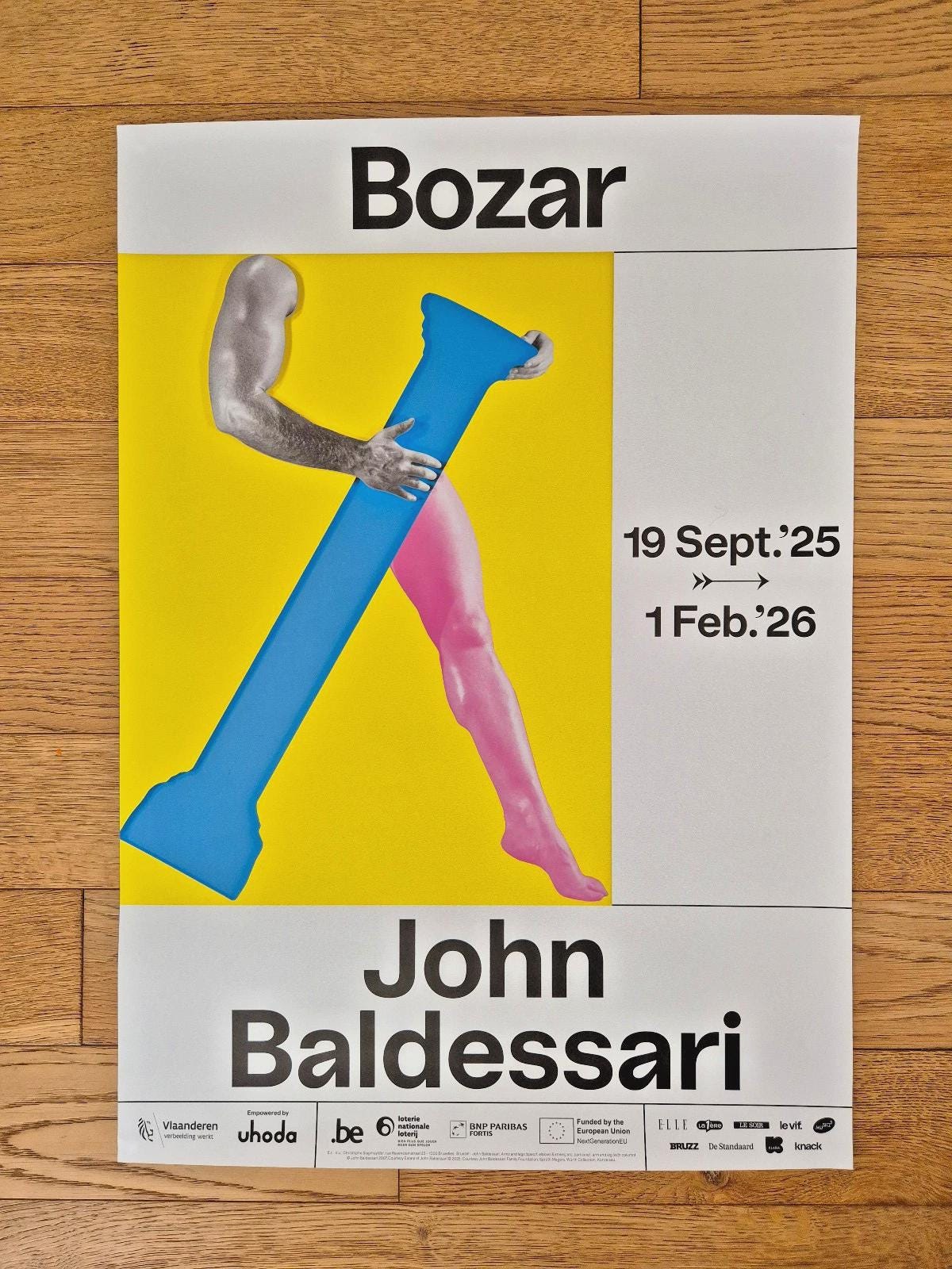 John Baldessari - Original Exhibition Poster - Bozar Brussels