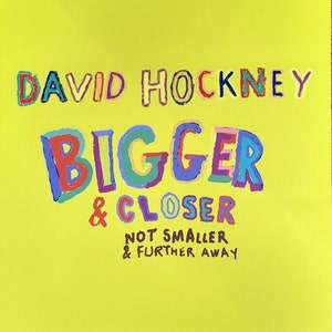 David Hockney - Manifesto originale della mostra - Lightroom Londra - 2023