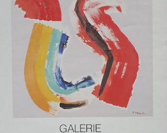 Marcel Neveu - Original exhibition poster - Galerie Touraj II - Monaco - 1990