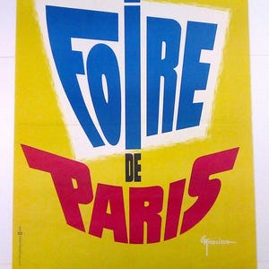 G. Nicolitch – Foire de Paris – Poster originale – Molto raro – Poster – 1971