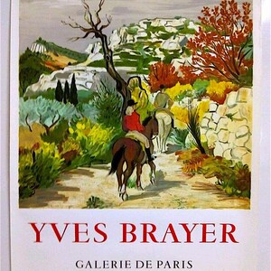 Yves Brayer – Gallery de Paris – Mourlot- Originales Plakat–Poster–1973
