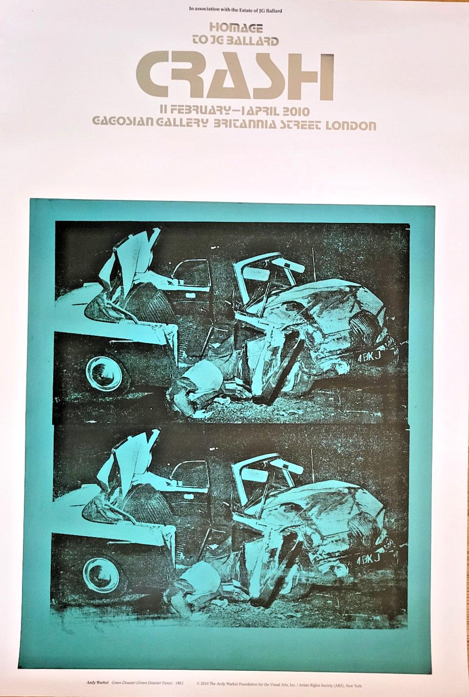 Andy Warhol - Original Exhibition Poster - Crash - Gagosian London