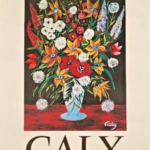 Caly - Poster originale della mostra - Galleria Drean Devitt - Parigi - Raro - 1977