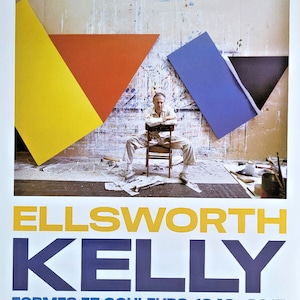 Ellsworth Kelly  - original exhibition poster - Vuitton Foundation Paris - 2024